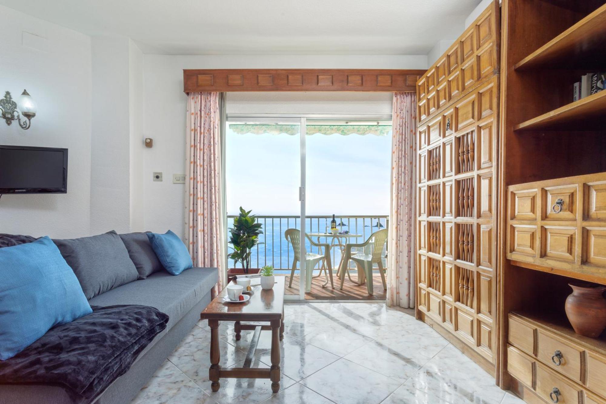 1004 - Beachfront Apartment On El Paseo, 4 Pers - Air Conditionning - Wi-Fi - Smart Tv Almuñécar Eksteriør bilde